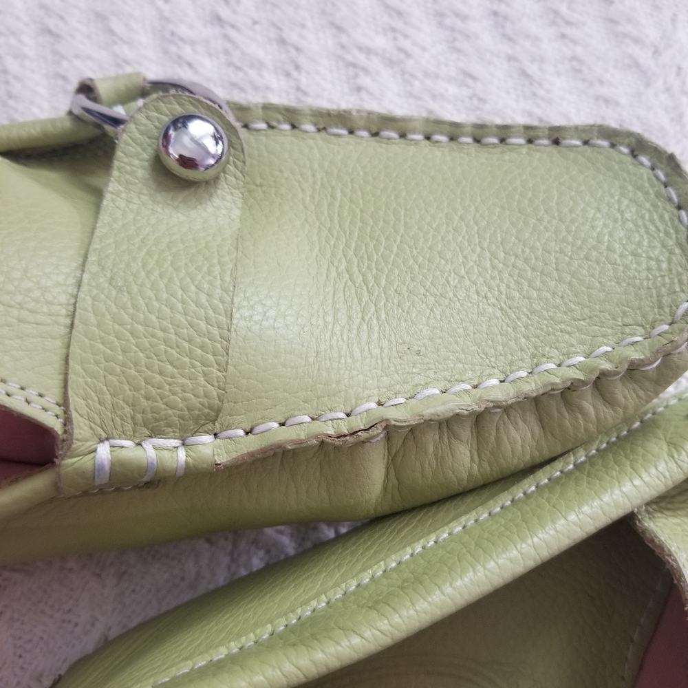 Tod's Green Leather Loafers - Picture 9 of 10